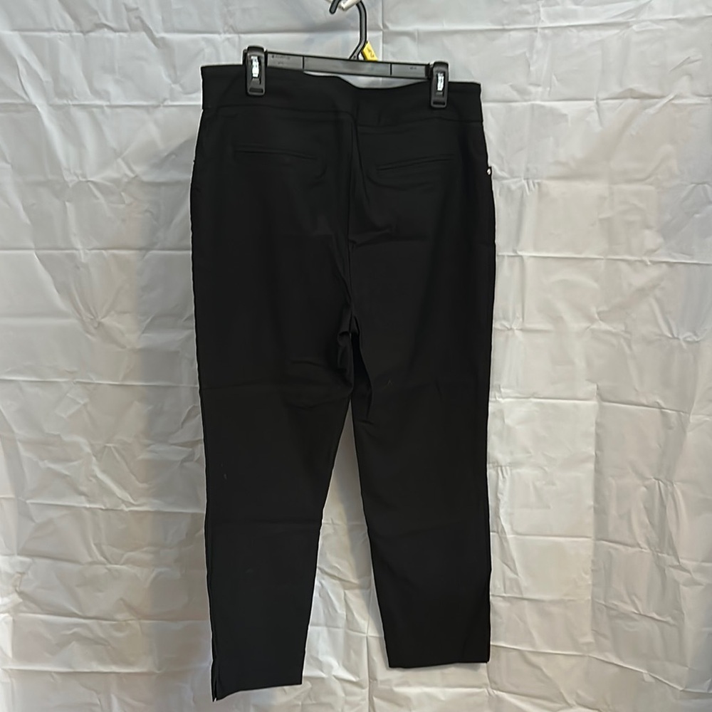 Hilary Radley Black Cropped stretch Ankle Pants size large - Picture 3 of 4